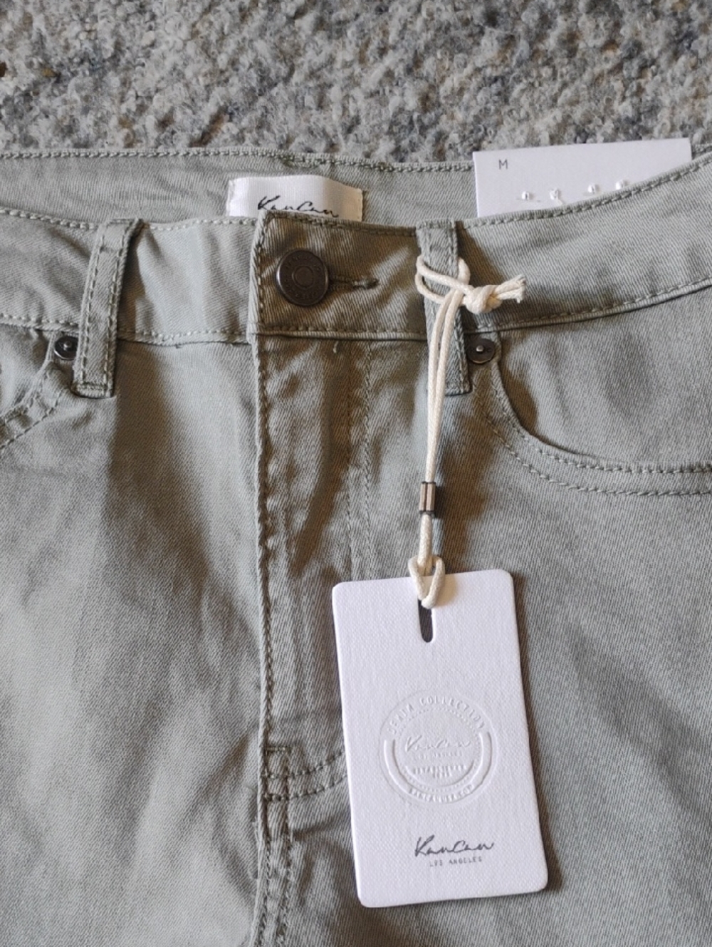 KanCan High-Rise Stretch Jeans in Olive Green